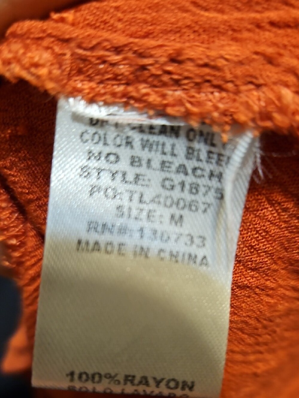 Umgee Orange Long-Sleeve Embroidered V-Neck Dress - Picture 7 of 7